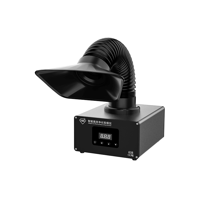 TBK - 638 Desktop Solder Fume Extractor | 4 - Layer Filtration System | Smoke Absorber for Soldering & Laser Marking