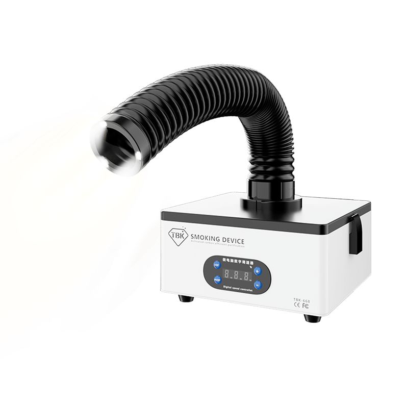 TBK 668 Desktop Solder Fume Extractor | 4 - Layer Filtration & Digital Control | Smoke Absorber for Soldering & Laser