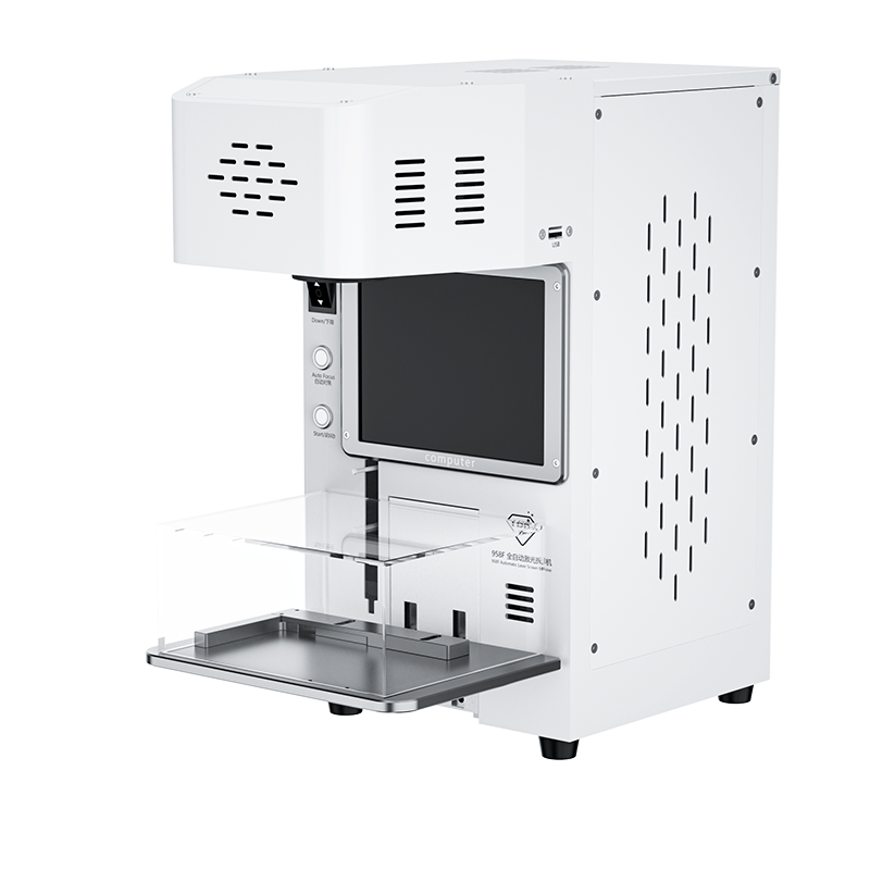 TBK 958F 20W Fiber Laser Separation Machine for iPhone Back Glass Repair & Engraving