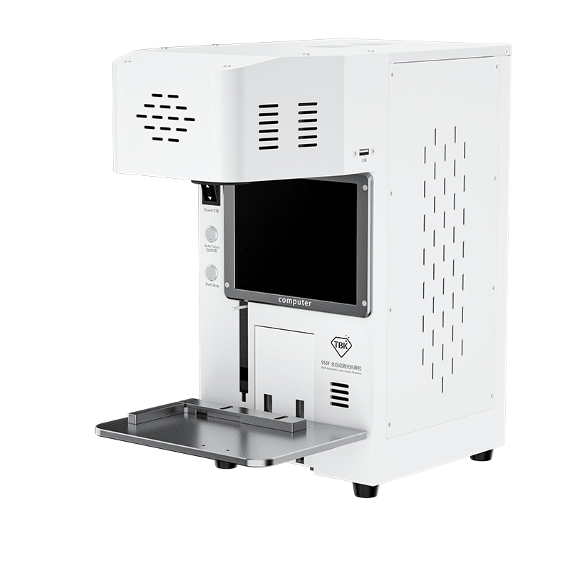 TBK 958F 20W Fiber Laser Separation Machine for iPhone Back Glass Repair & Engraving