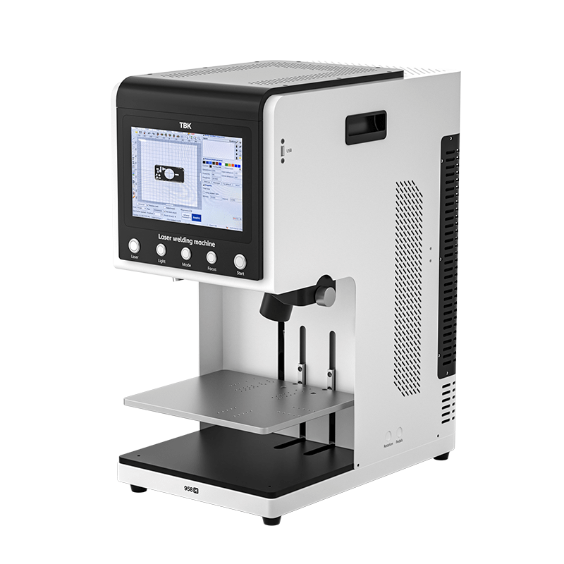 TBK 958H All - in - One MOPA Fiber Laser Machine | Back Glass Removal, Battery Welding & Color Engraving