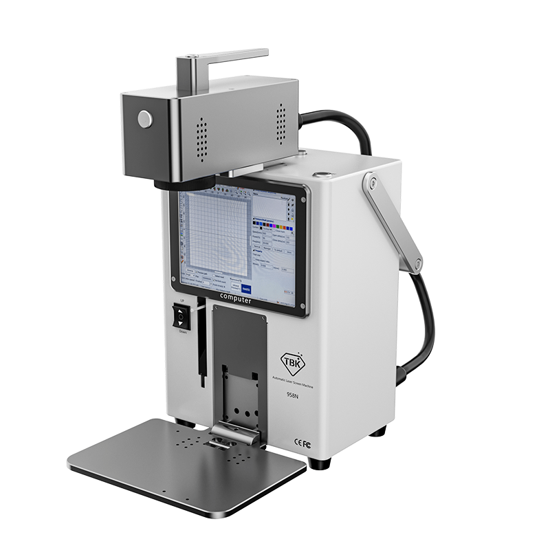 TBK 958N Portable Laser Machine | Detachable Handheld Head for Back Glass Removal & Rotary Engraving