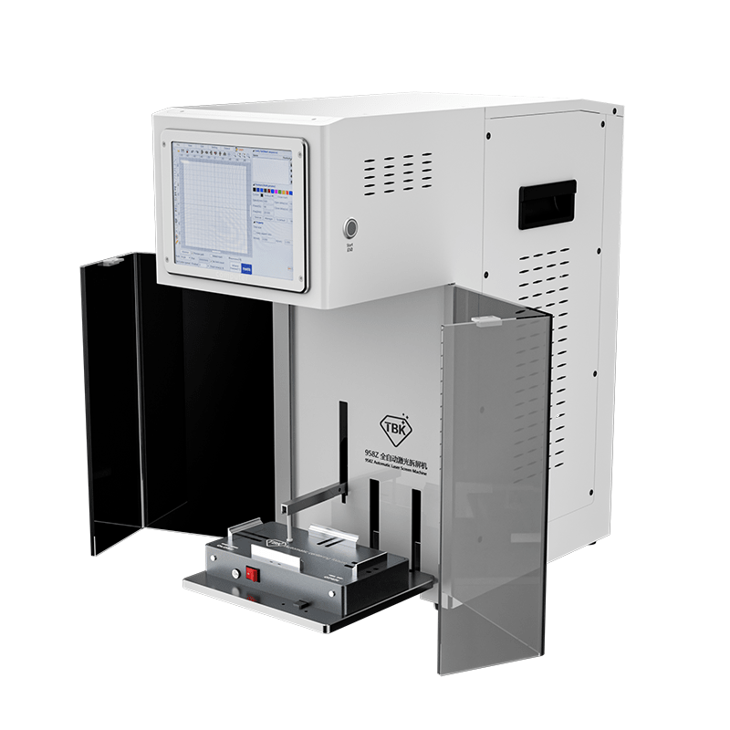 TBK - 958Z Dual - Door All - in - One 5W UV Laser | Auto - Focus for iPhone Back Glass Repair & Engraving