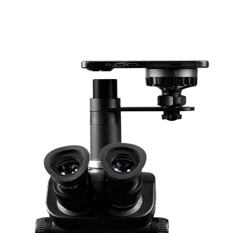 TBK Microscope Phone Adapter | Smartphone Camera Mount for Trinocular Microscopes | Magnetic Wireless Charging & Cooling