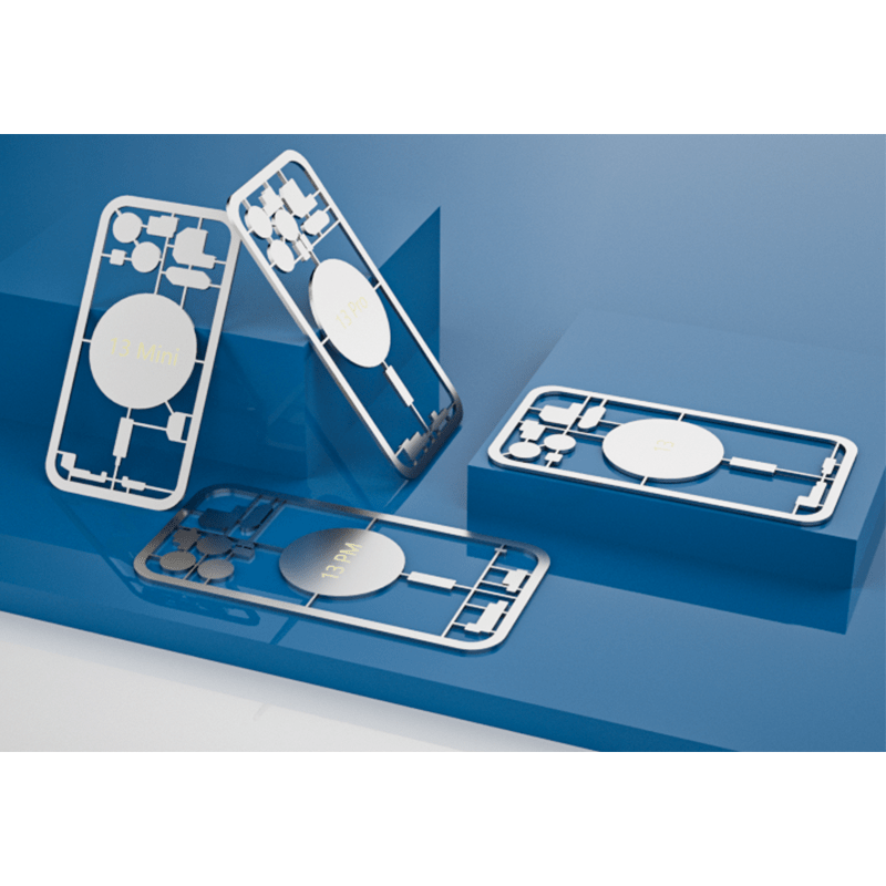 TBK Protective Steel Sheet Set | Stainless Steel Laser Masking Templates for iPhone Back Glass Removal