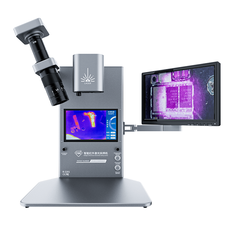 TBK R - 2201 3 - in - 1 Laser Soldering Machine with Thermal Camera & 4K Microscope